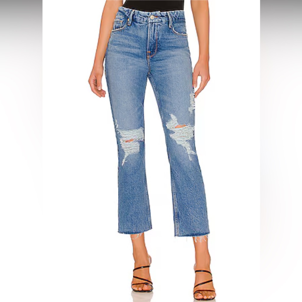 Good American Good Icon Crop Jeans - Picture 3 of 11